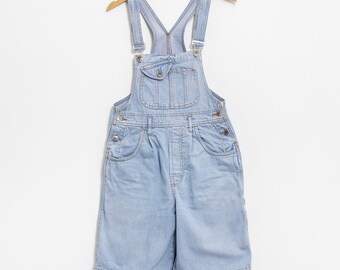 Vintage 90s Denim Short Overalls | Cross Jean Shortalls
