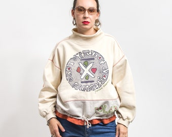 Sudadera oversize 90's Vintage graphic mujer talla L