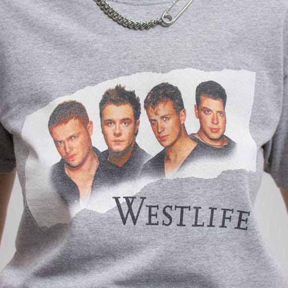 WESTLIFE T-shirt Vintage 2004 Tour Graphic Band Women Size S/M