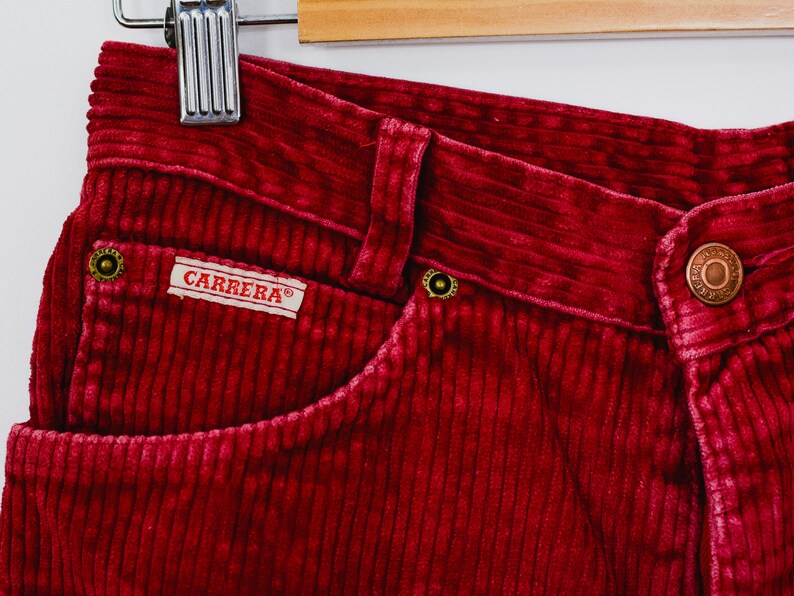 red corduroy pants womens