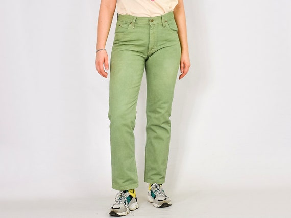 lee green jeans