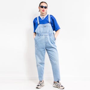 Vintage denim overalls dungarees jean jumpsuit women size M/L