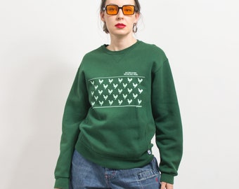 Russel printed sweatshirt green oversized women size M/L