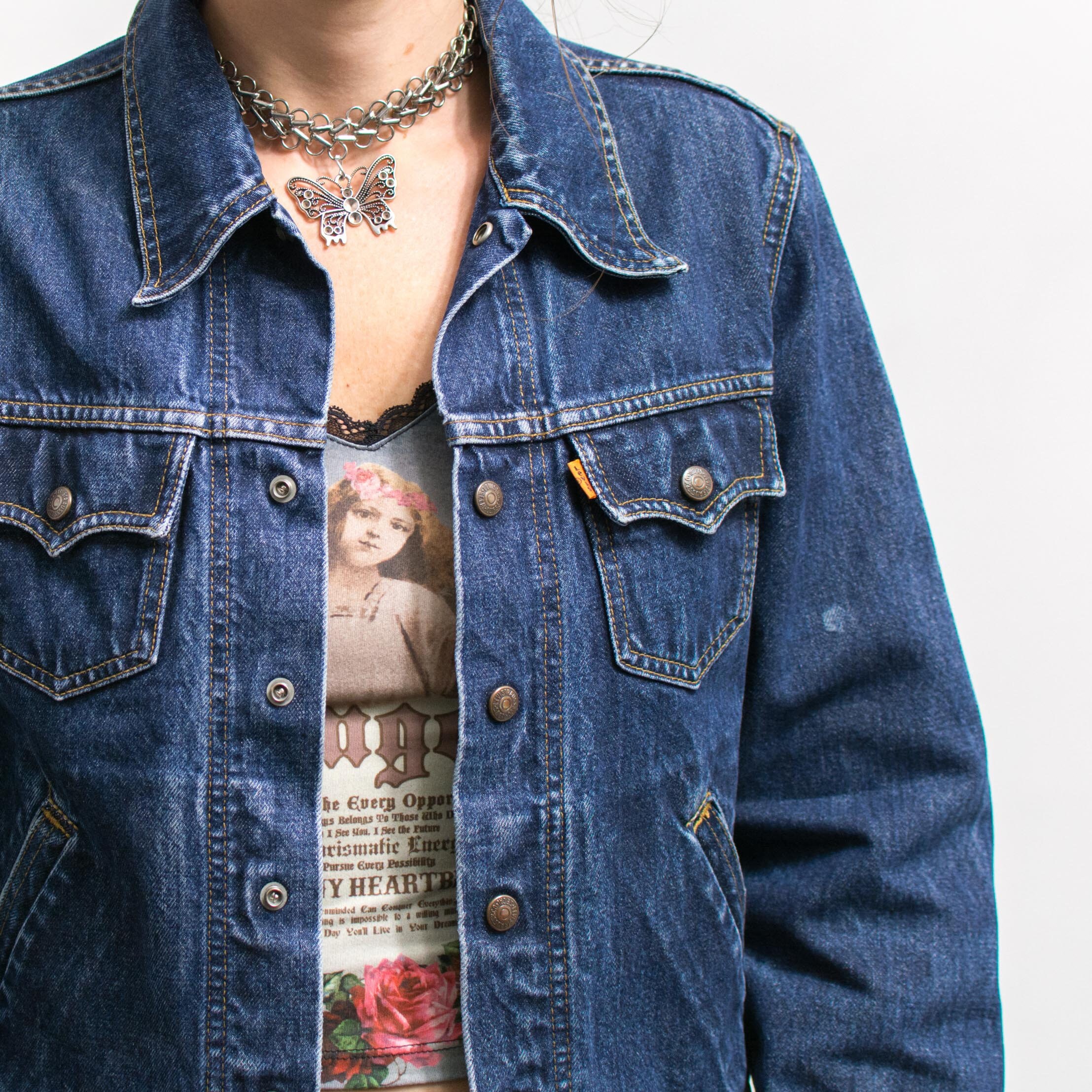 90s Levi's denim jacket オレンジタブ size44 古着 90年代 リーバイス Levis オレンジタブ デニムジャケット G