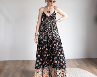 floral maxi dress charlotte russe plus size 1X black pink floral stretchy empire waist maxi dress CHARLOTTE RUSSE