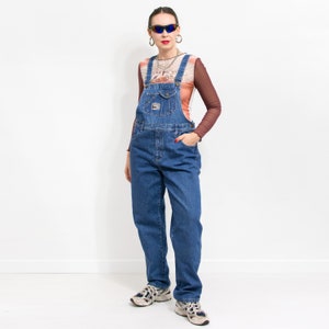 WEST STAR Denim overalls vintage jumpsuit dungarees women size L