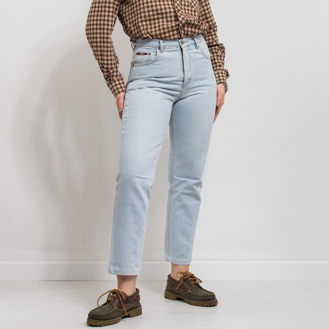 Vintage CROSS Jeans 90's Blue Denim High Waist Women Size M - Etsy