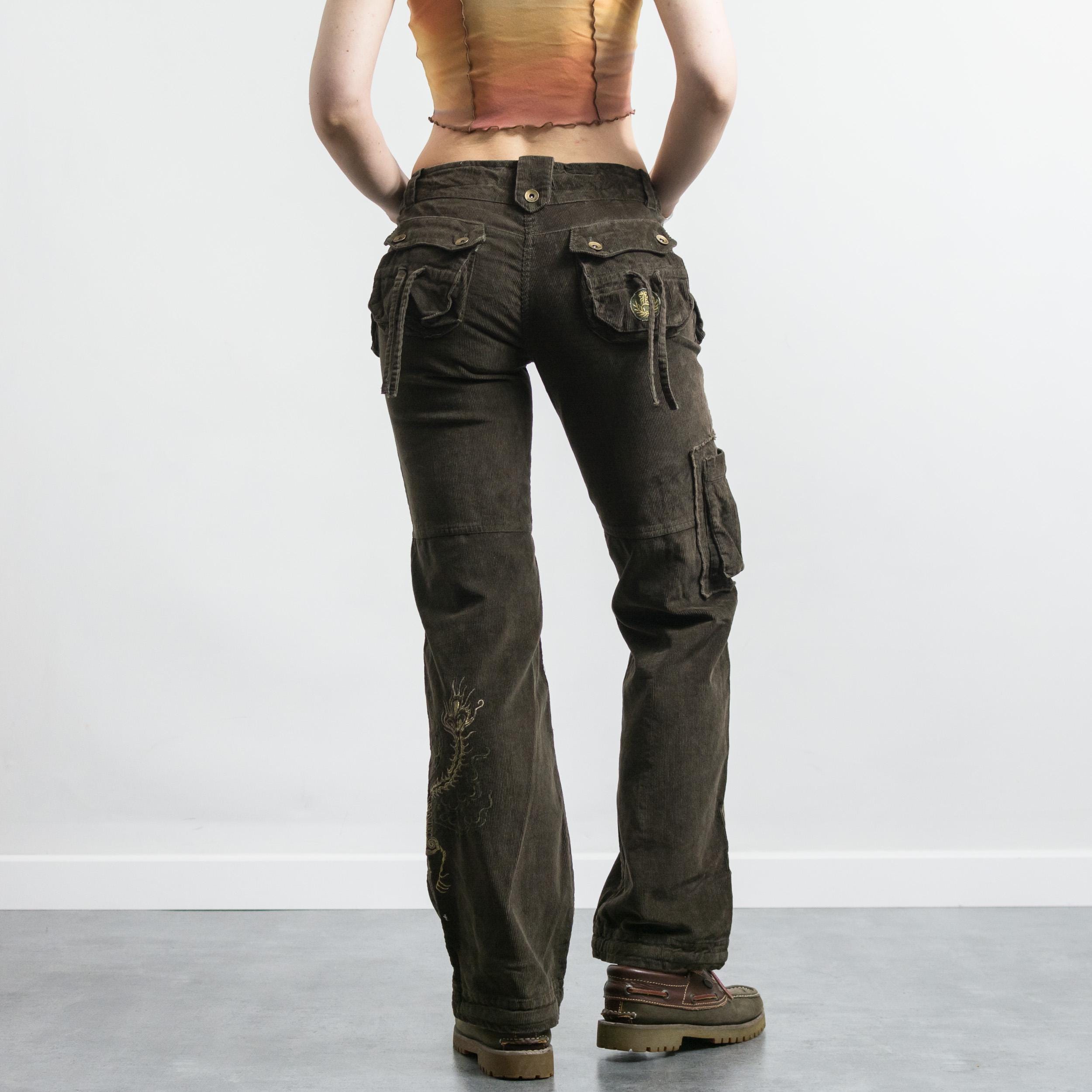 Archive】corduroy camo flared pants 00s Corduroy 【公式通販】