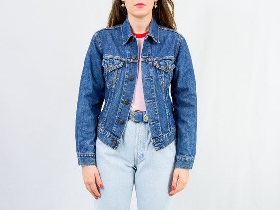 Buy Levis Jacket Vintage for Girls Navy Blue Hipster Women Online in India - Etsy
