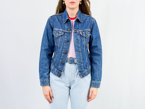 Levis Denim Jacket Vintage for Girls Navy Blue Hipster Women - Etsy  Australia