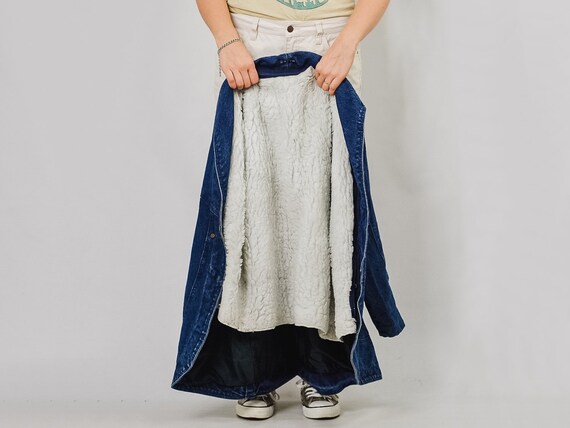 Veste jean doublée mouton femme hotsell