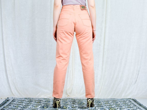 Peach Mom Jeans W30 L31 Vintage 90s 