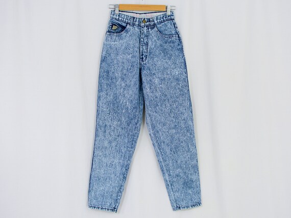 OTTO jeans W26 L28 mamá pantalones ácido lavado vintage 90s | Etsy España