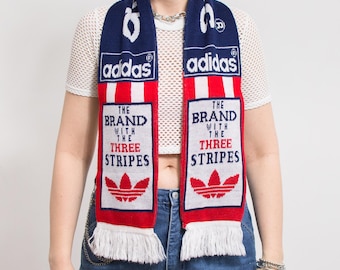 Adidas scarf Vintage football supporter The brand with the three stripes