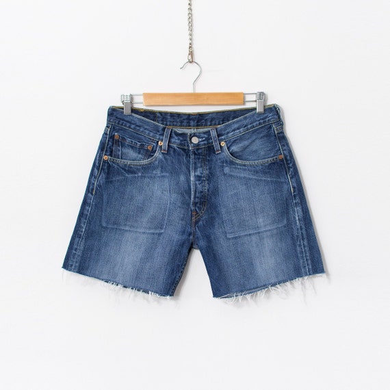 Levi's 501 Cut-off Shorts Denim Cutoffs Women Size W31 UK