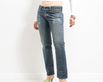 Levi's 511 jeans a vita bassa slim denim da donna taglia W32 L30