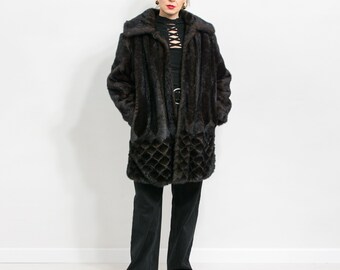 ブラウン フェイクファー オーバーサイズコート ファー コート ロング アウター レディース ロングコート フード 付き