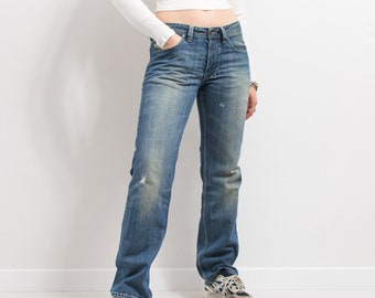 Jeans DIESEL effet vieilli vintage boyfriend Y2K taille W32 L32