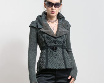 Cardigan ajusté Fairycore Année 2000 vintage Blazer style L