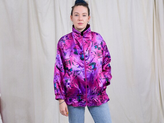 purple 80s jacket