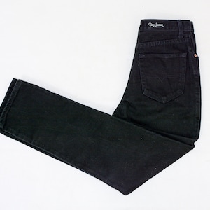 Vintage black jeans BAZ high waisted denim tapered leg women size W29 L28
