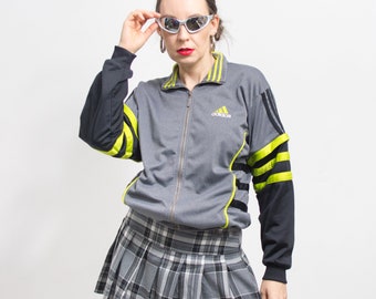 Adidas tracksuit top vintage track jacket women size M