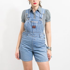 90s Short Denim Overalls (S/M)