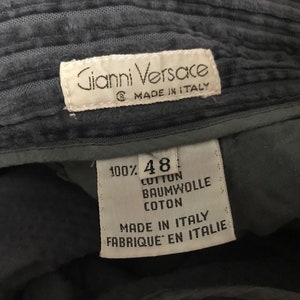 Gianni Versace Pants Corduroy Vintage Super High Waist 80's/90's ...