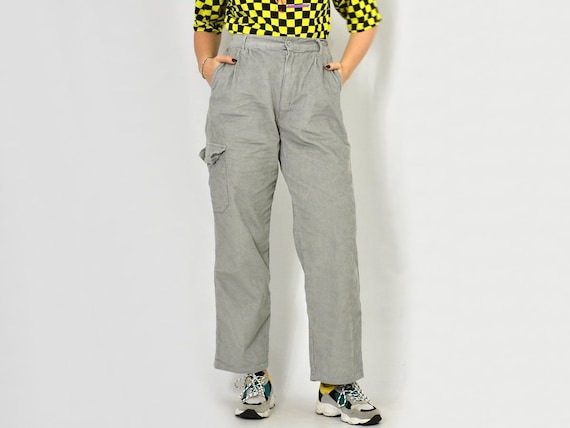 gray corduroy pants womens