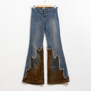 00s semantic design flare denimpants y2k 00s semantic design 