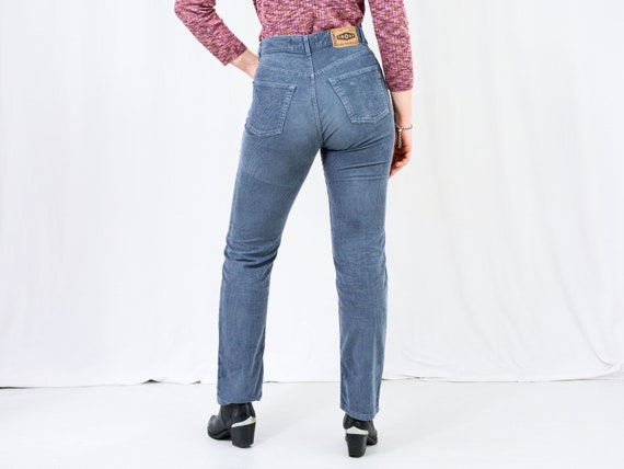 CRUZ pana W32 L32 gris denim pantalones de cintura alta vintage 90s jeans  pantalones rectos pierna botón mosca mujeres L Grande -  México