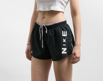 Nike Dri-Fit Running Shorts Black Athletic Logo Shorts L