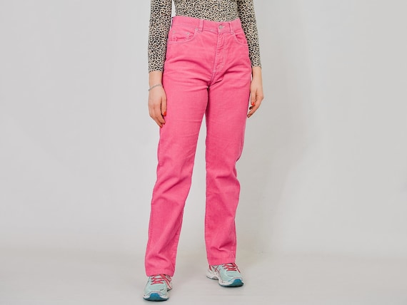 pink corduroy jeans