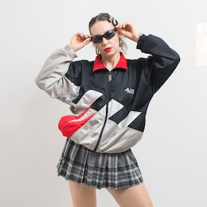 90年代ヴィンテージ メンズ カラーブロック トラックジャケット - XL 90年代ヴィンテージ メンズ カラーブロック トラックジャケット - XL