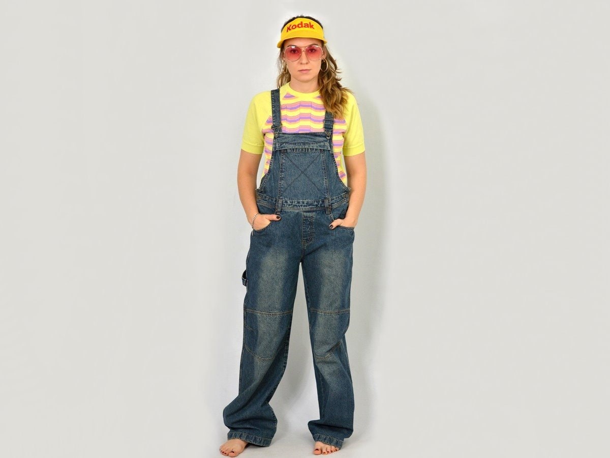 Overalls Vintage Fishbone Jeans Denim 