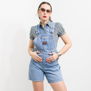 Vintage Shortalls Jeans Latzhose Latzhose Damen Größe S/M