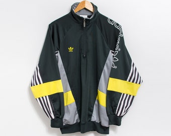 70's Adidas Track Jacket Vintage Tennis ATP Zip up Bright 70's Adidas Track Jacket Vintage Tennis ATP Zip up Bright