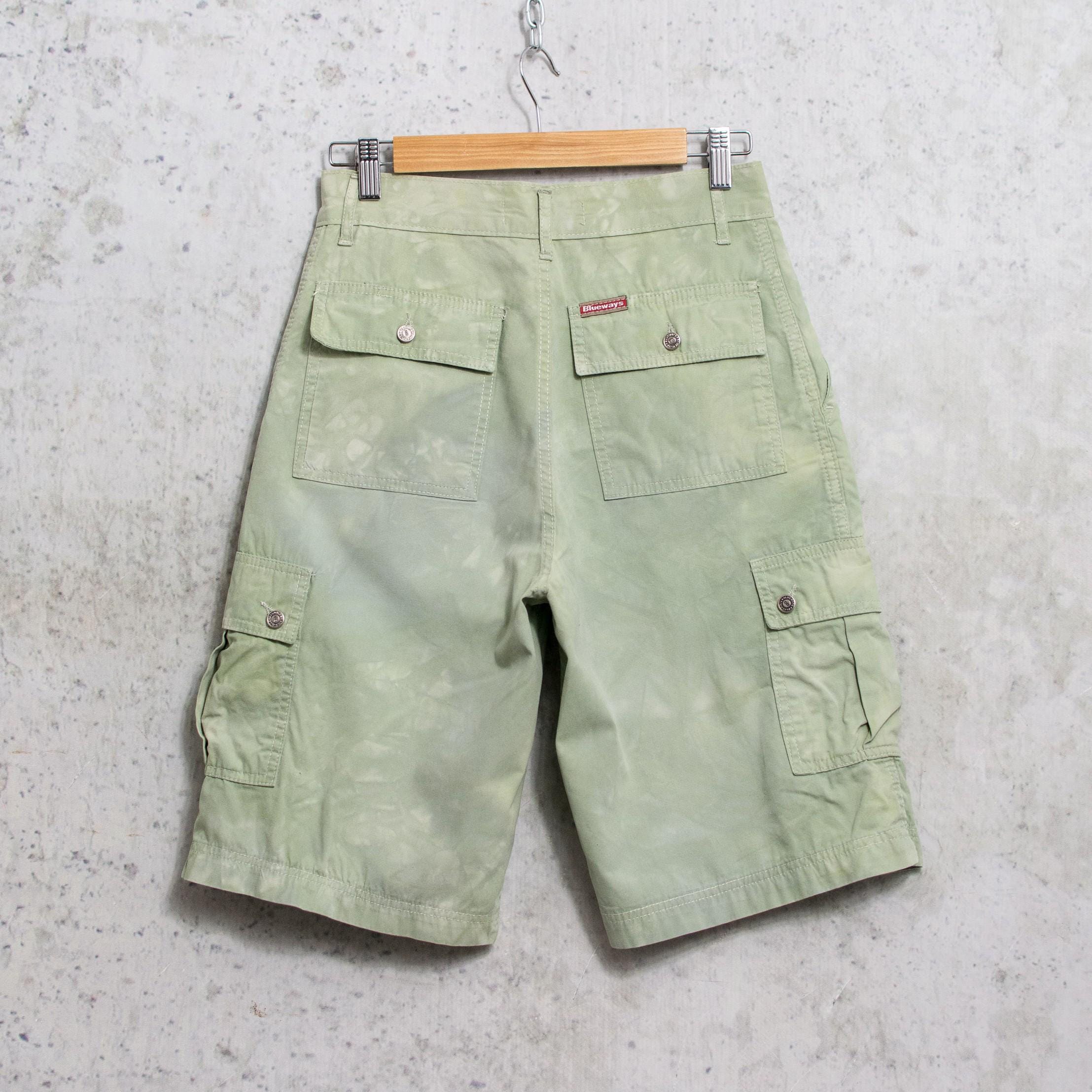 【massnoun】21ss★ TYE-DYED CARGO POCKET SHORT PANTS Men's Shorts Large Capacity Pockets Leisure Sport Clothes