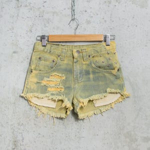 Lee cut-off shorts vintage festival grunge distressed women size XXS/XS