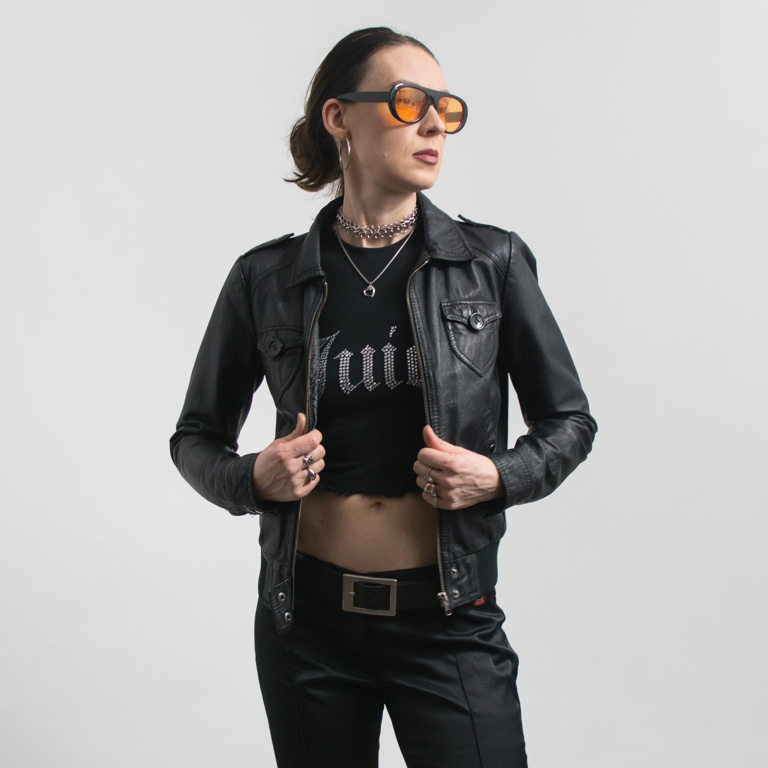 Y2k leather jacket - Etsy 日本