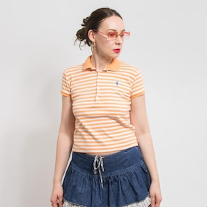 Polo Ralph Lauren rayé à manches courtes Femme Taille M