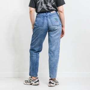 Vintage 80&#39;s jeans stonewashed high waist denim size L