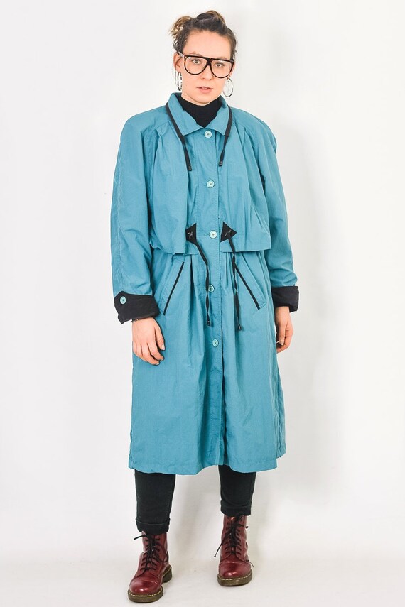 turquoise coat women's