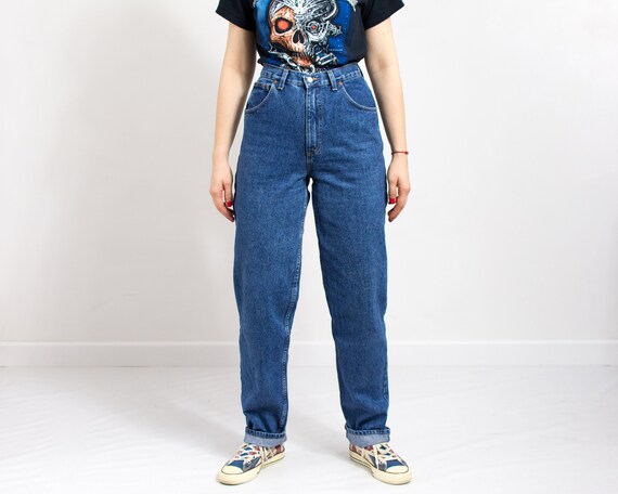 RIFLE 90s mom jeans extra long leg tapered high waist… - Gem