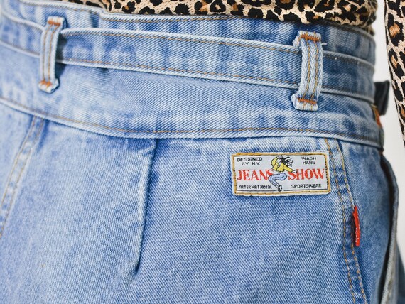 Unique denim jeans Vintage anni 80 Super vita alta con cintura | Etsy Italia