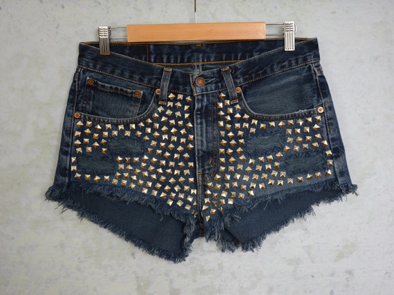 levis studded shorts