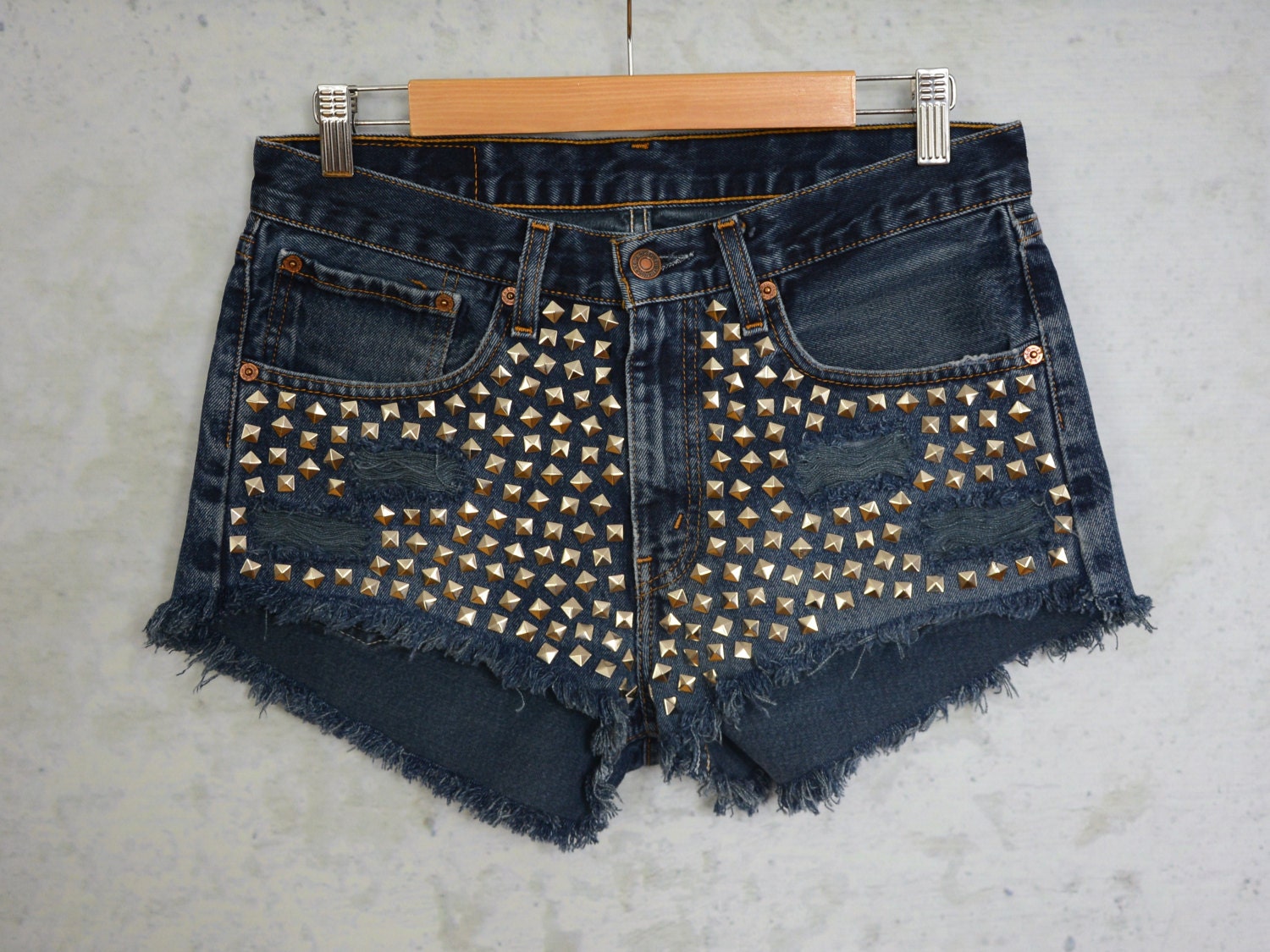 Studded Shorts Levis Vintage High 