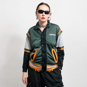 Adidas 90s Tracksuit Top Vintage | track jacket bloke core | women's size S/M