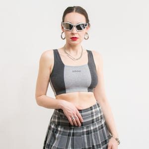 ADIDAS gym crop top 80&#39;s Vintage workout women size S
