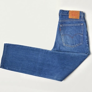 Calça Jeans Levi&#39;s Azul Vintage: Cintura Alta, Perna Reta, Anos 90 (L32 L30)